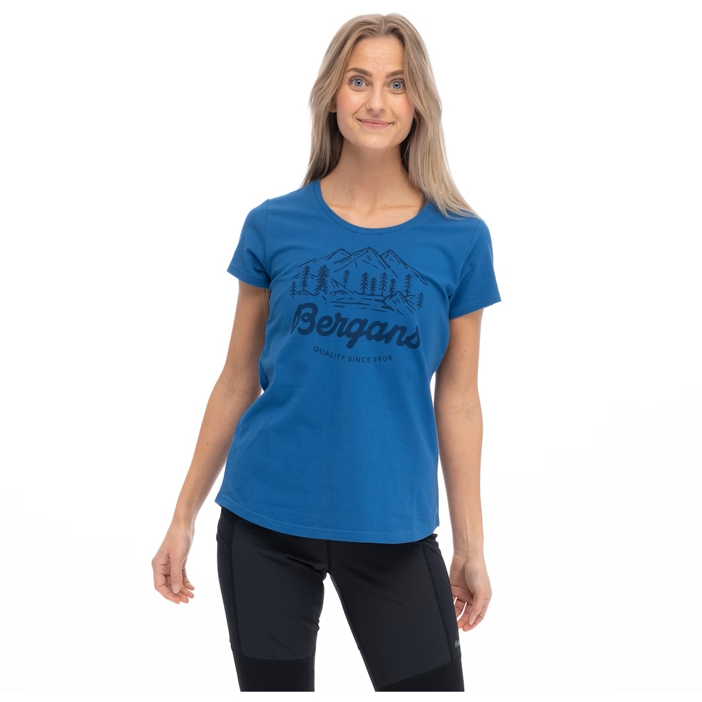 Picture of Bergans Classic V2 Tee Women - north sea blue
