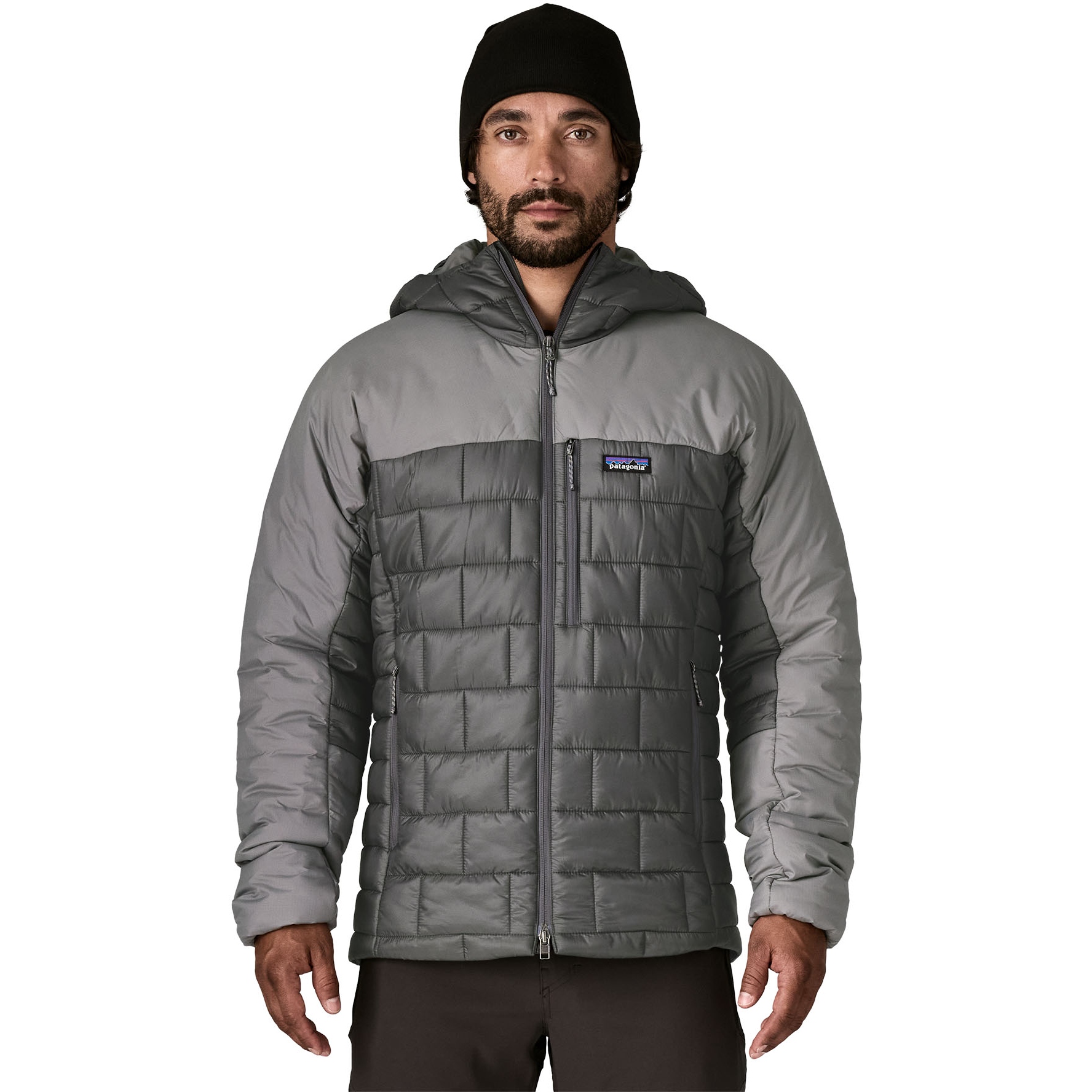 Patagonia Hi-Loft Nano Puff Hoody Men - Forge Grey | BIKE24