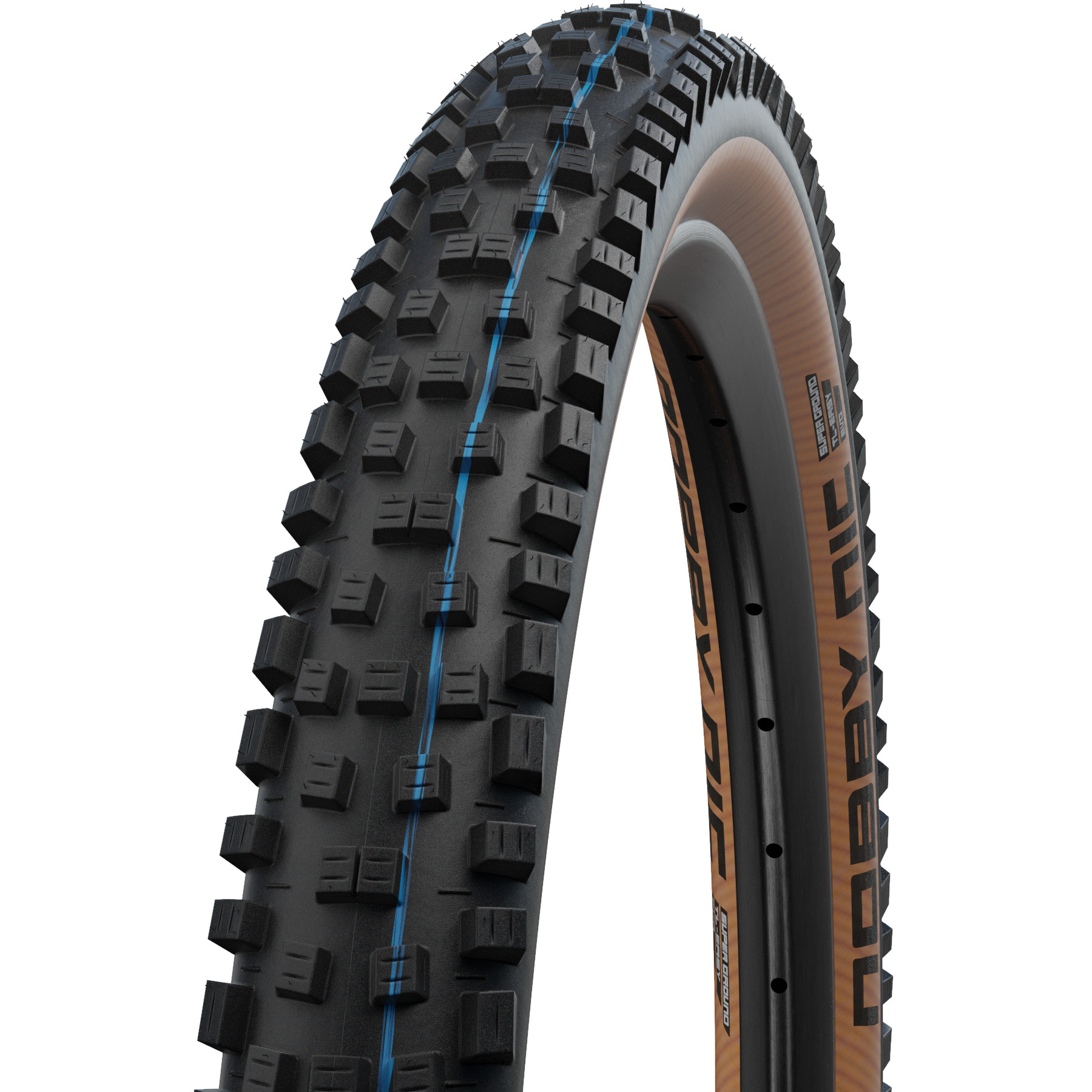 Picture of Schwalbe Nobby Nic Folding Tire - Evolution | Addix Speedgrip | Super Ground | TLEasy - ECE-R75 - 27.5x2.40&quot; | Classic Sidewall