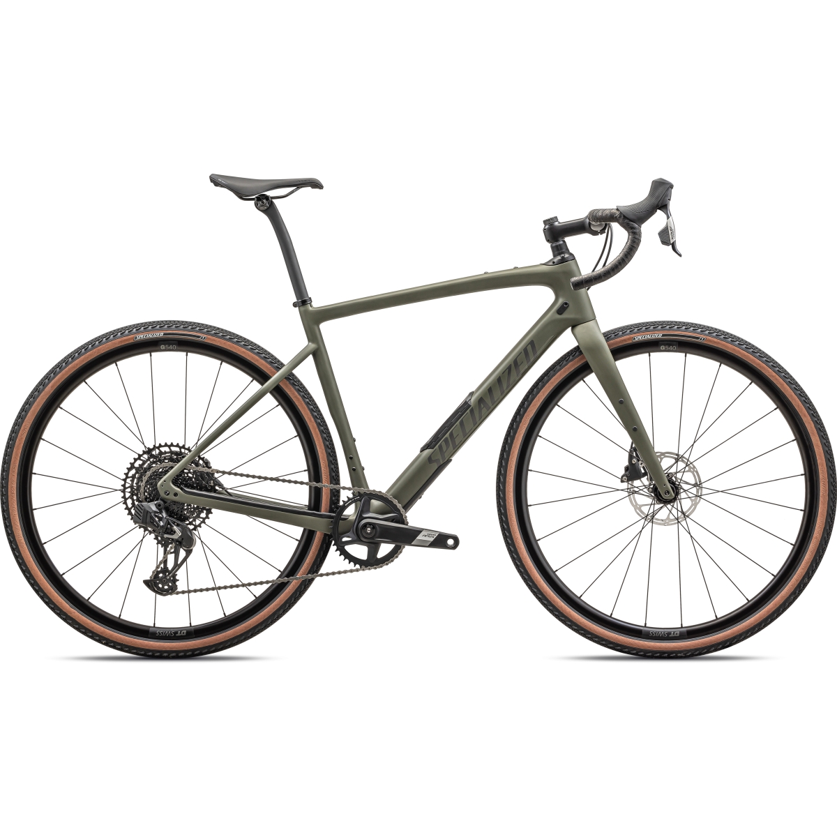 Picture of Specialized DIVERGE COMP - Carbon Gravel Bike - 2024 - satin oak green / smoke