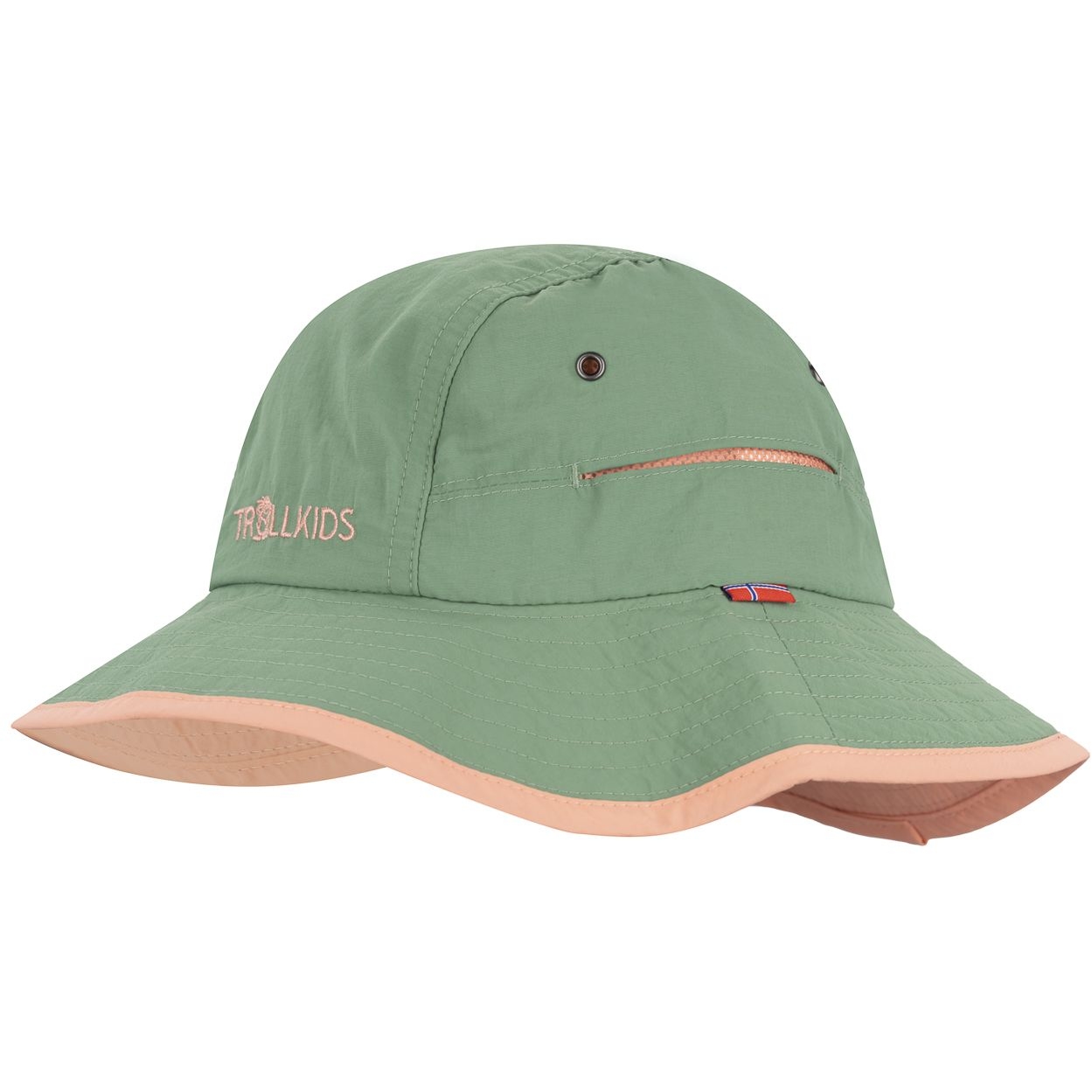 Produktbild von Trollkids Troll Sommerhut Kinder - Leaf Green/Dahlia