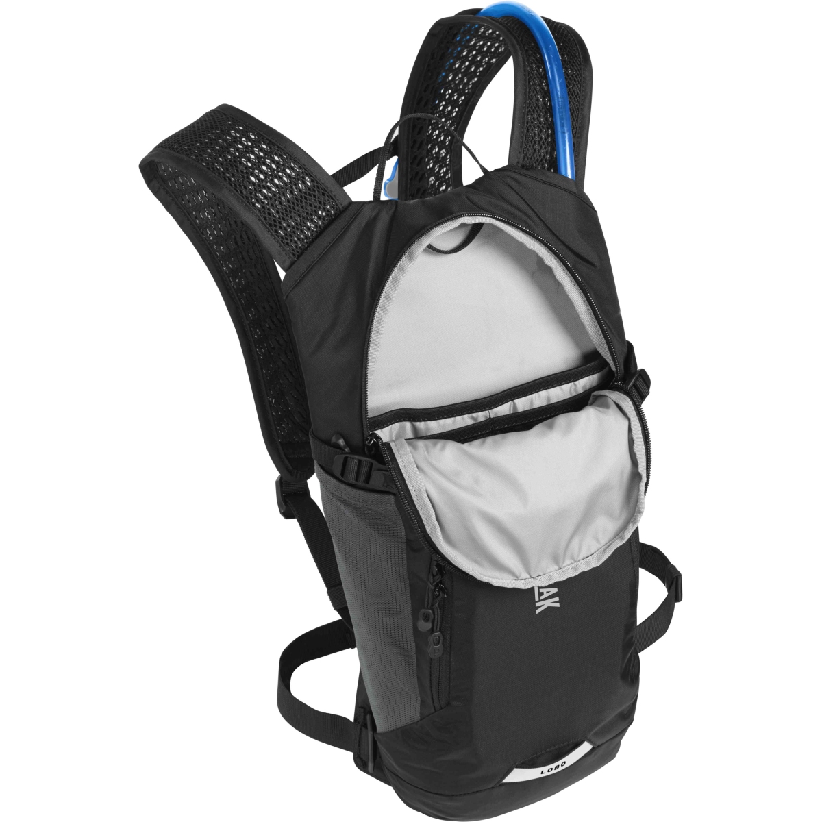 CamelBak Lobo 9 Sac D’Hydratation Femme – 70 Oz, Porte-Casque, Tube Magnétique, Poids 1984,5 G – Gris Anthracite/Noir