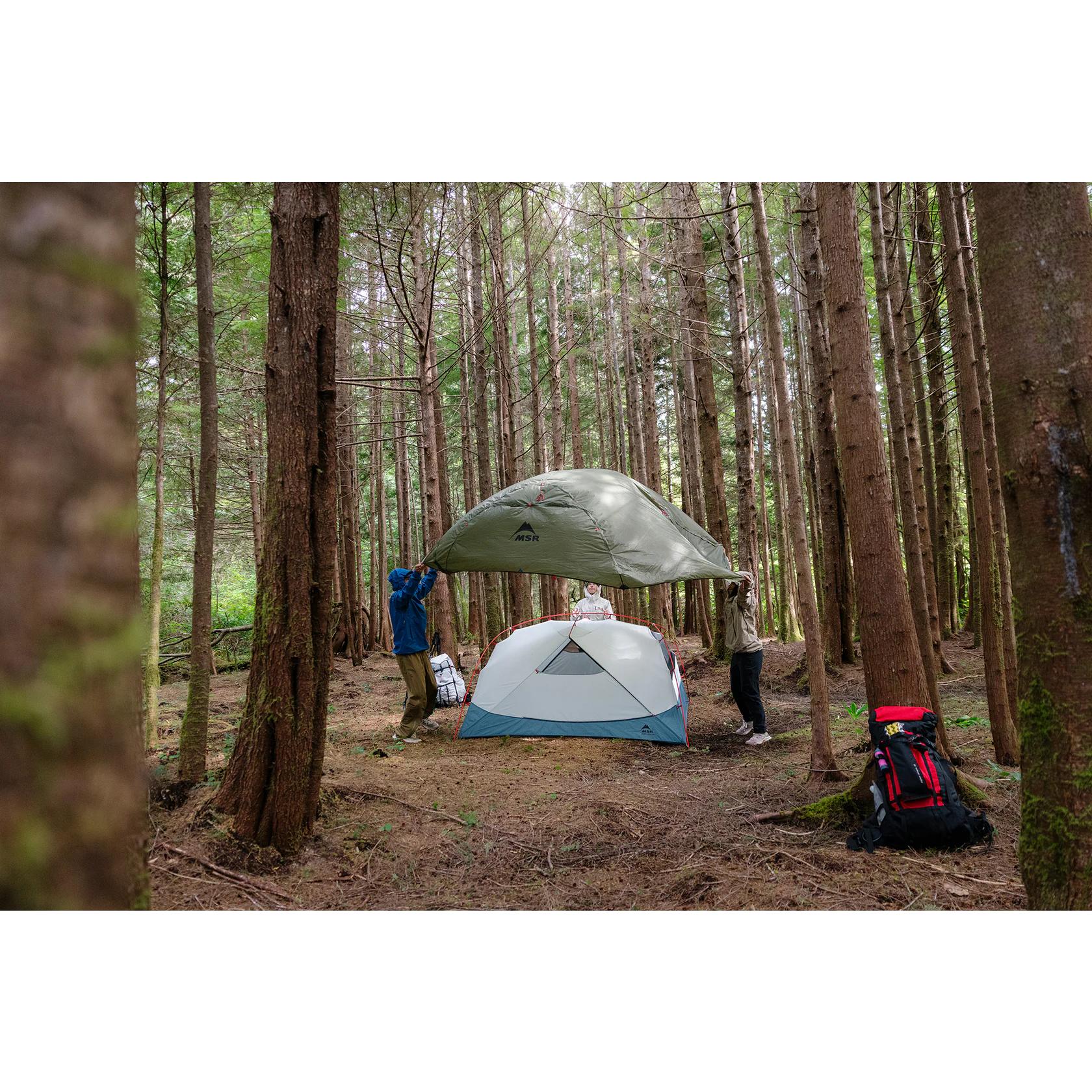MSR Hubba Hubba HD 3 Tent - Green | BIKE24