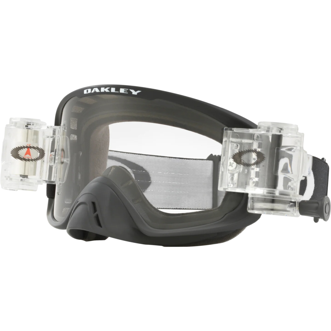 Picture of Oakley O-Frame 2.0 PRO MX Goggles - Race Ready Matte Black/Clear - OO7115-03 with Roll-Off System