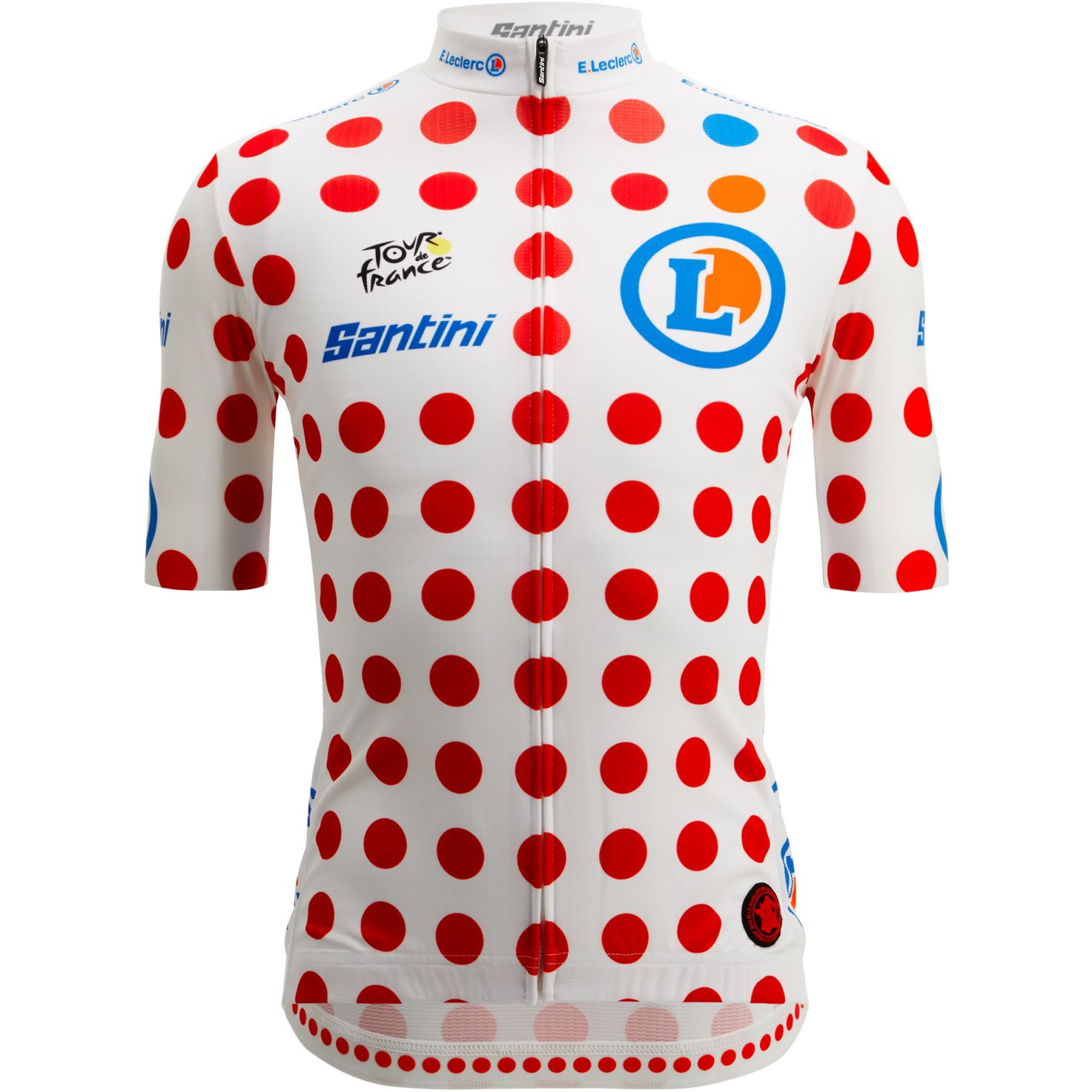 Мужская майка Santini GPM Leader из коллекции Tour de France™ 2025 для фанатов - RE97175CTDFKOM - pois PO