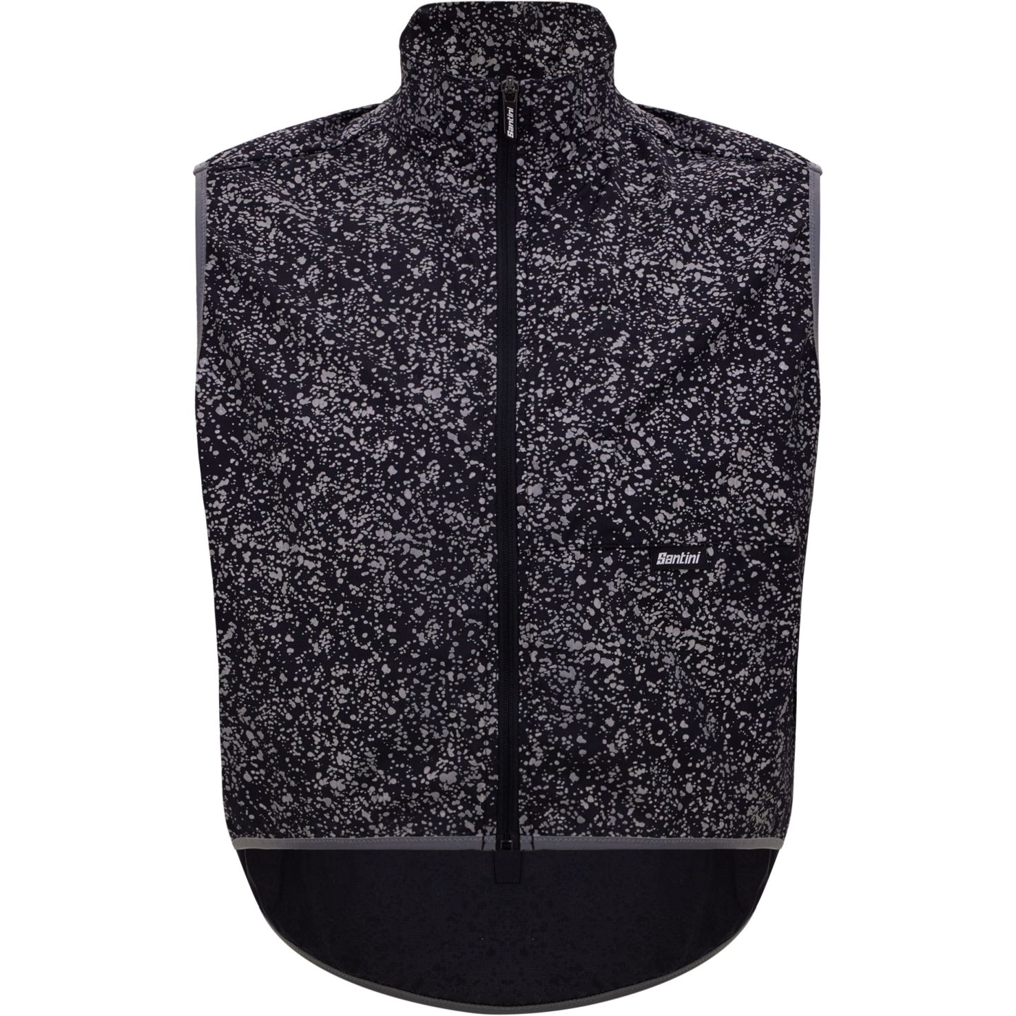 Santini High Vis Wind Vest Men 4M55075HIVIS - black NE | BIKE24