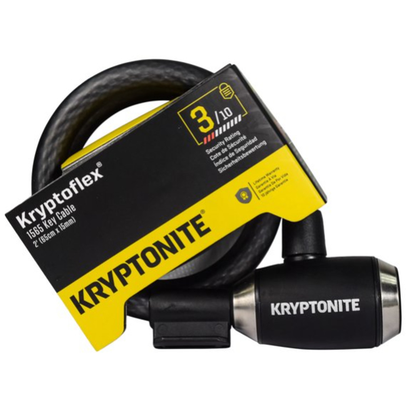 Photo produit de Kryptonite Serrure à Câble en Spirale - KryptoFlex 1565 Key