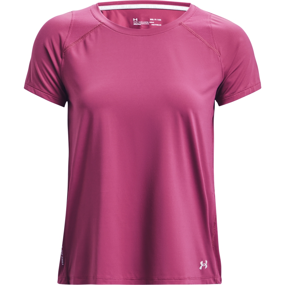 Produktbild von Under Armour Damen UA Iso-Chill Run Kurzarm-Oberteil - Pink Quartz/Pink Quartz/Halo Gray