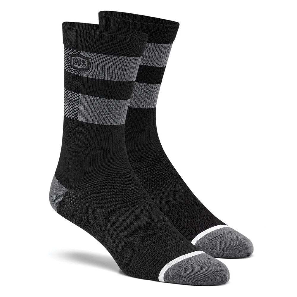 Produktbild von 100% Flow Socken - schwarz/grau