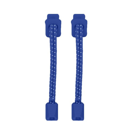 Image of Nathan Sports Run Laces - surf-the-web-blue