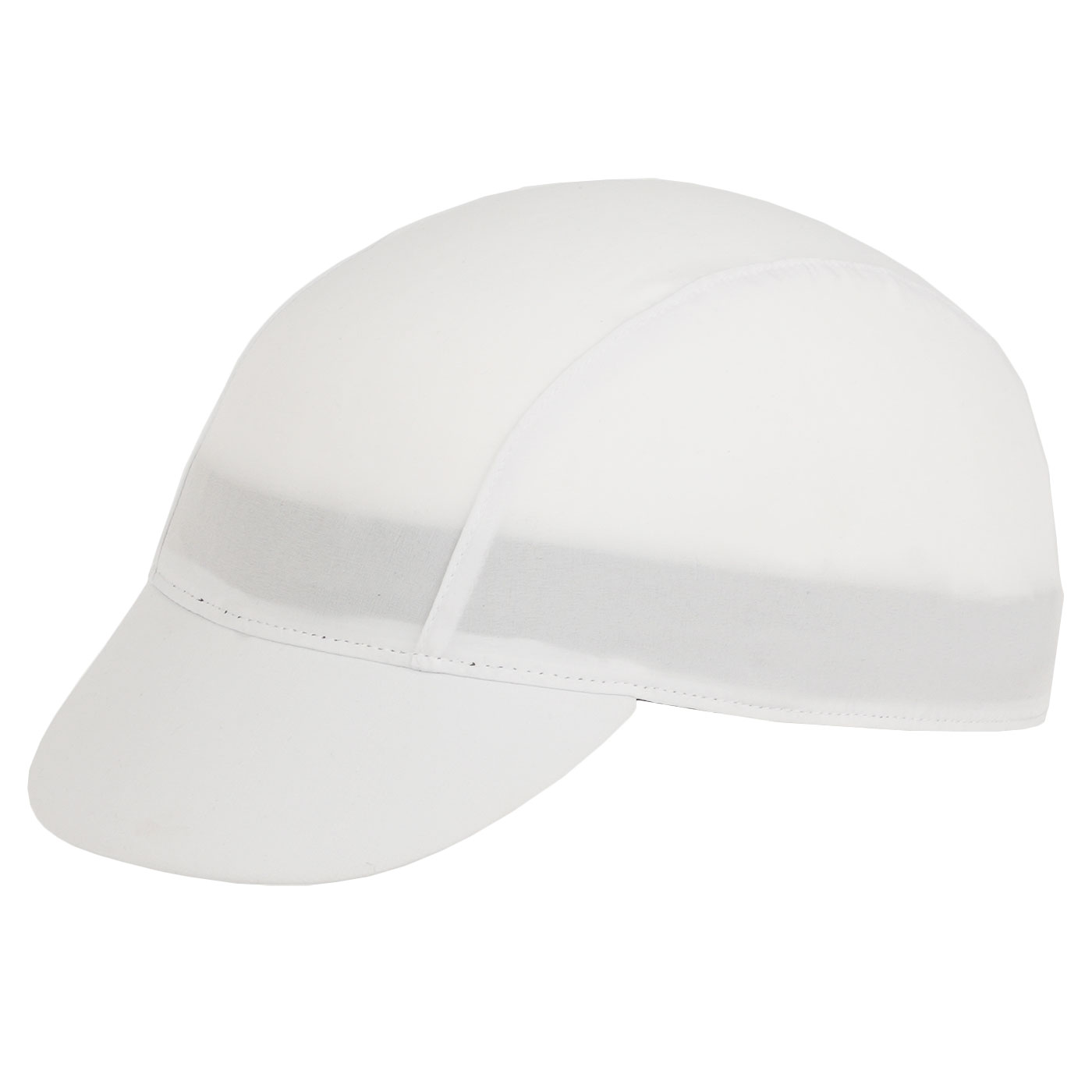 Plain white cycling sales cap