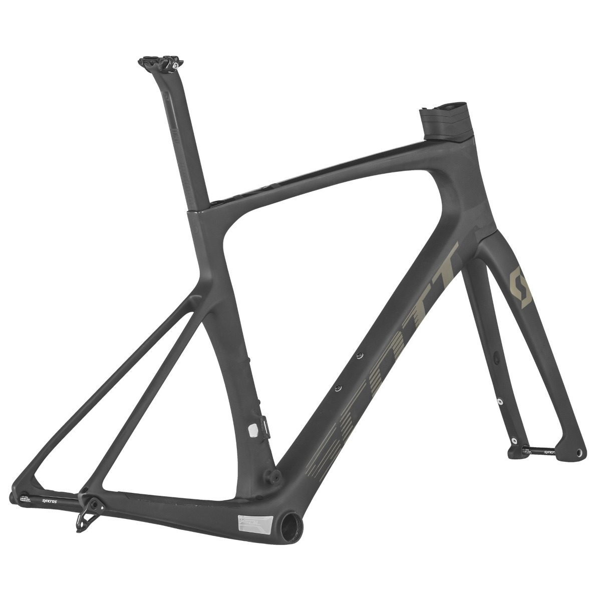 Picture of SCOTT FOIL 10 RC - Carbon Frame Set - 2022 - carbon raw / brushed black gloss