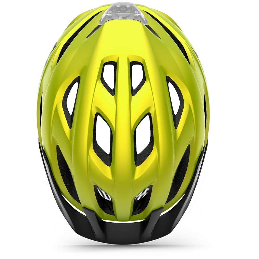 MET Crossover Helmet Lime Yellow Metallic Matt BIKE24