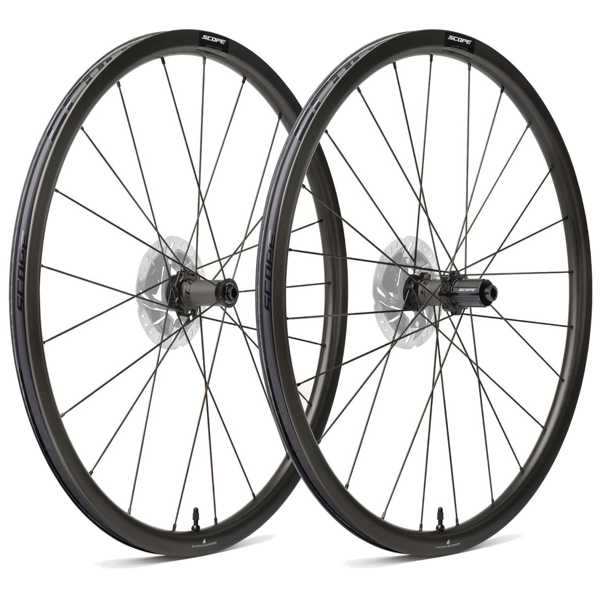 Picture of Scope Cycling S3 Disc - Carbon Wheelset - Centerlock - 12x100mm | 12x142mm - SRAM XDR