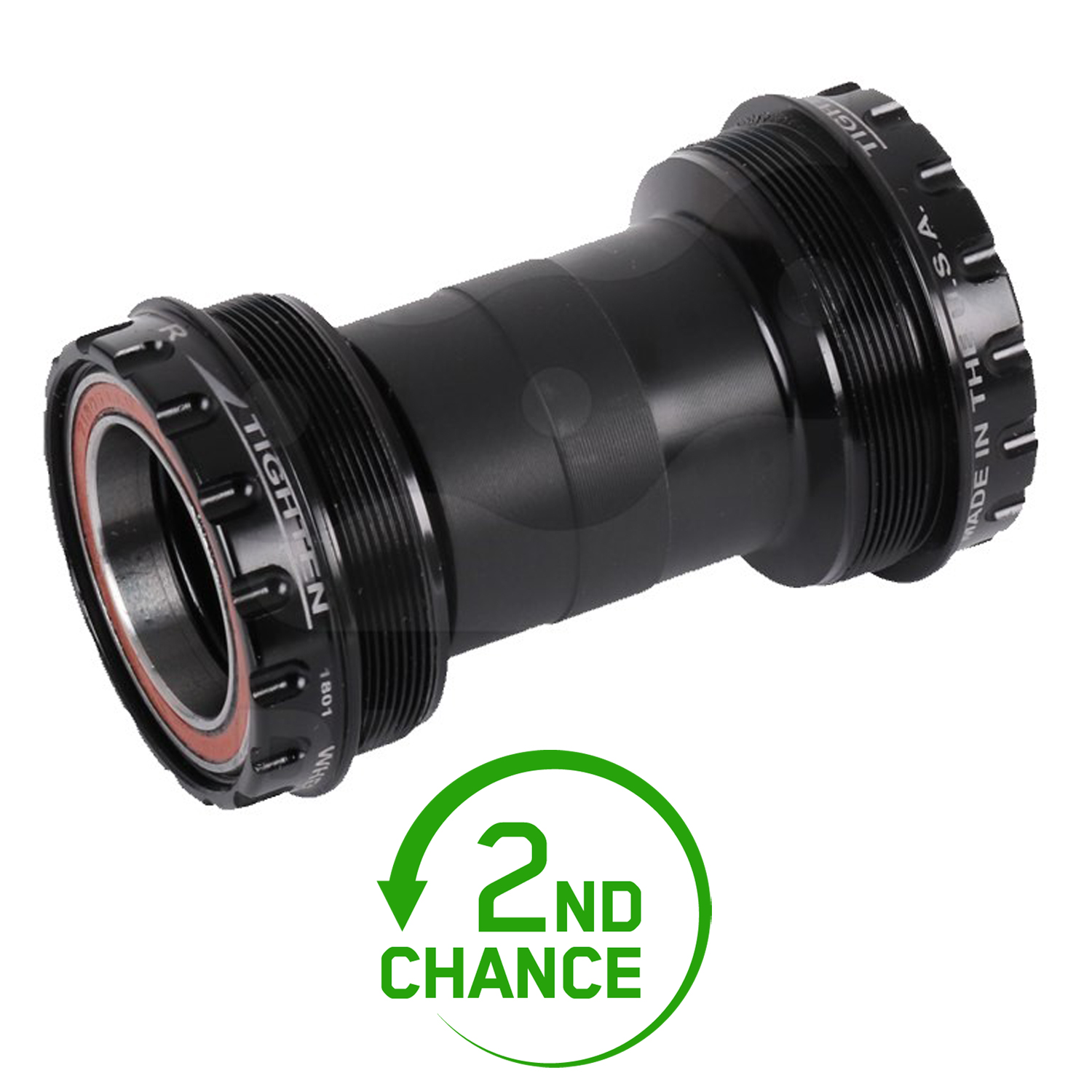 Picture of Wheels Manufacturing T47 Bottom Bracket - Outboard Angular Contact - T47-68/73-100-GXP - black - 2nd Choice