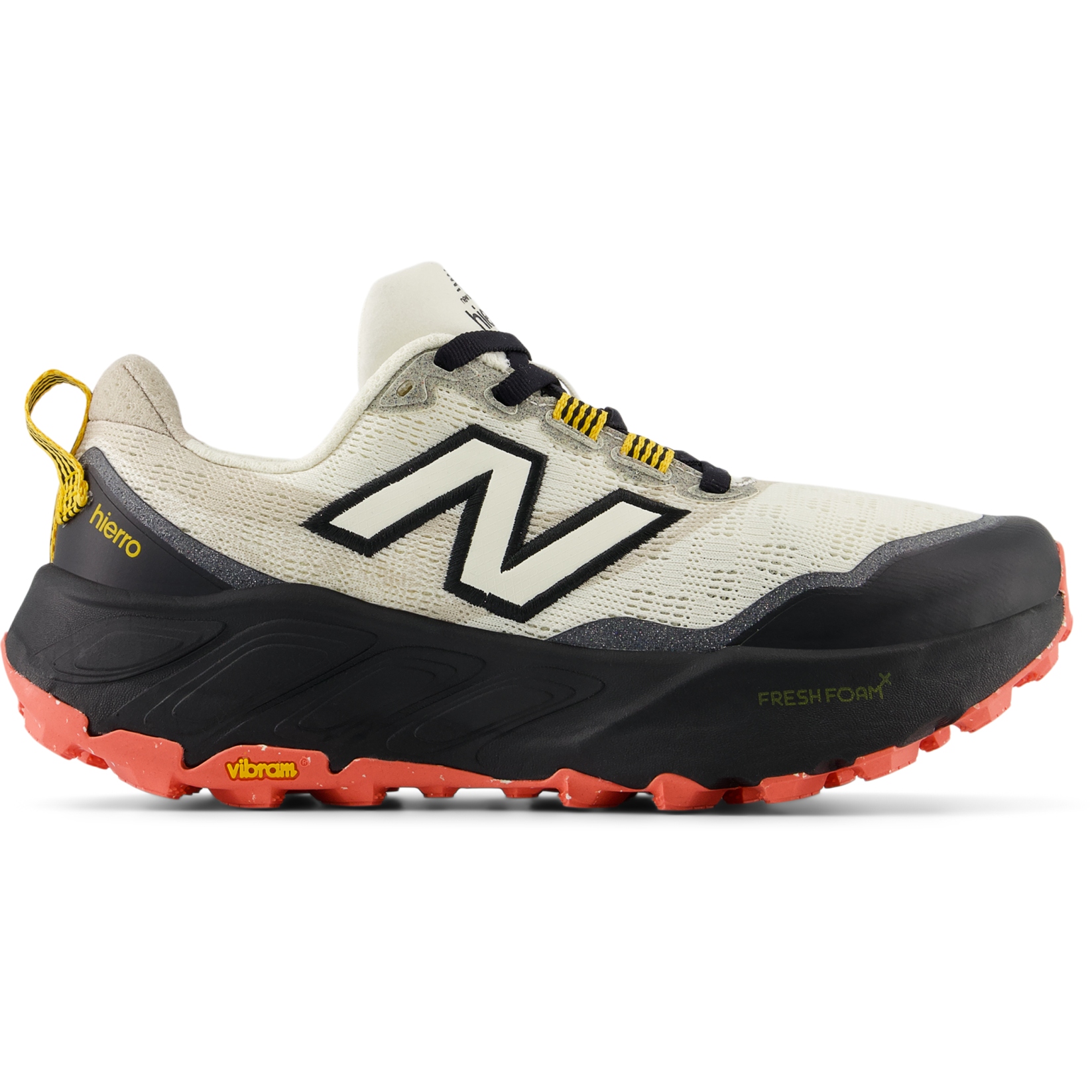 Produktbild von New Balance Fresh Foam X Hierro v9 Trail Laufschuhe Damen - Angora/Black/Drift Red