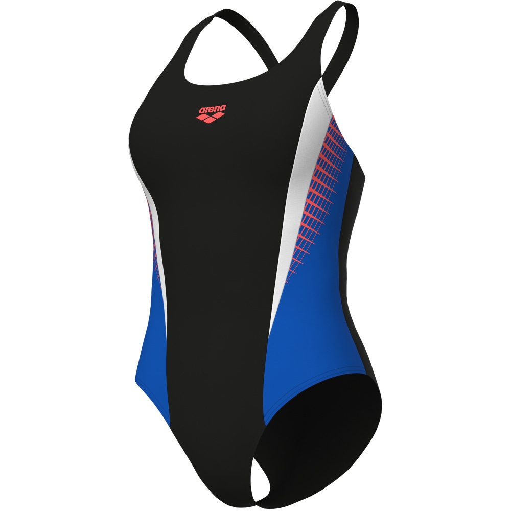 Picture of arena Feel Threefold R Swimsuit Women - Black/Blue China/White
