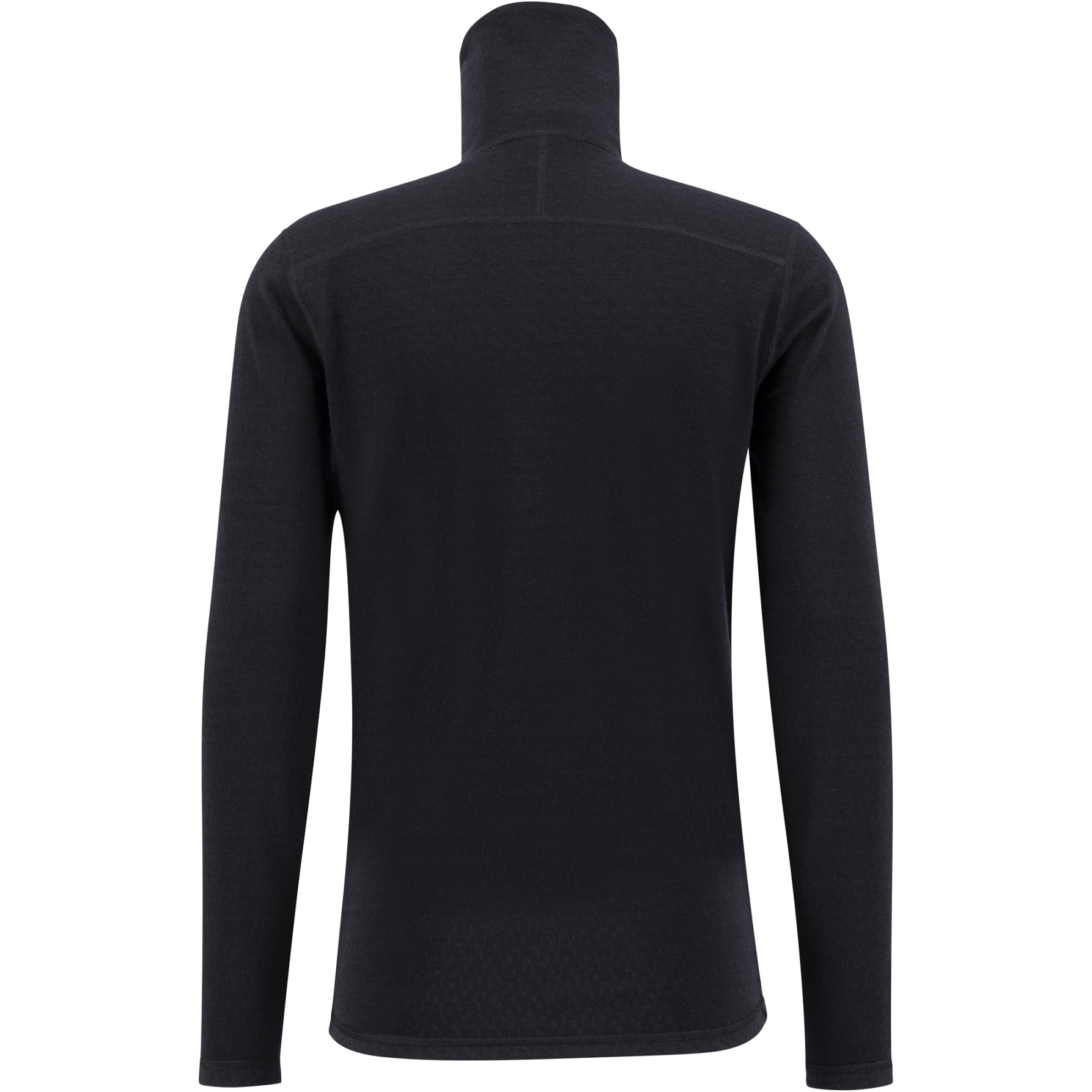 Ulvang Camiseta Cuello Alto Hombre - Comfort 200 - Negro/Negro