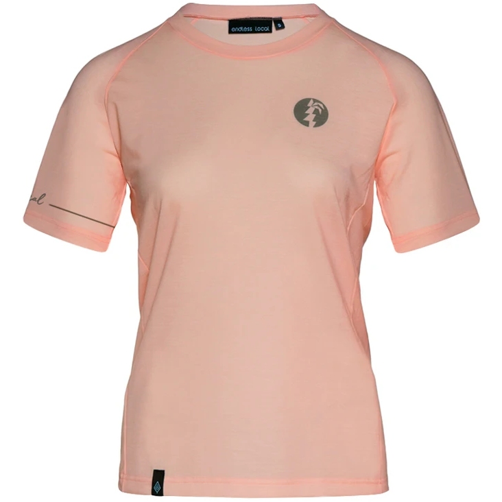 Produktbild von endless local Sella Merino T-Shirt Damen - rose/grey