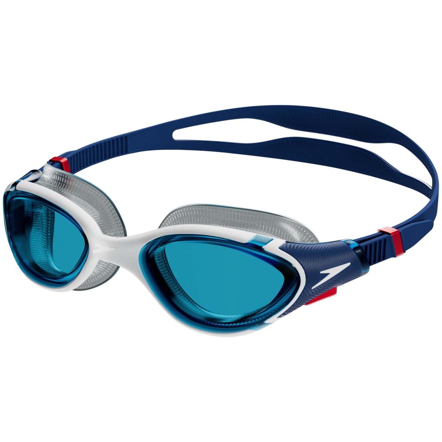 Picture of Speedo Futura Biofuse Flexiseal Swimming Goggles - ammonite blue/white/red/blue