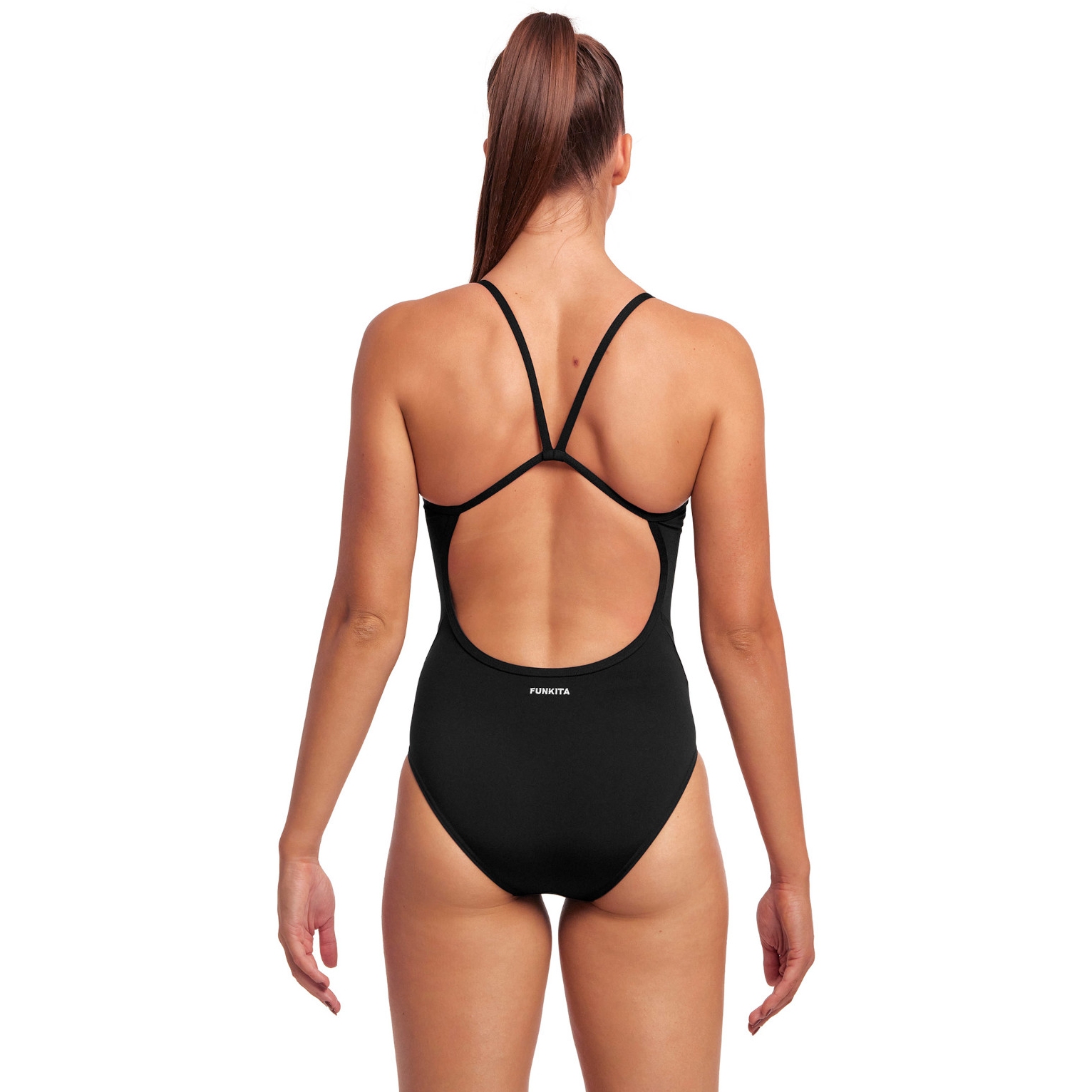 Funkita Single Strap Eco One Piece Swimsuit Women Still Black
