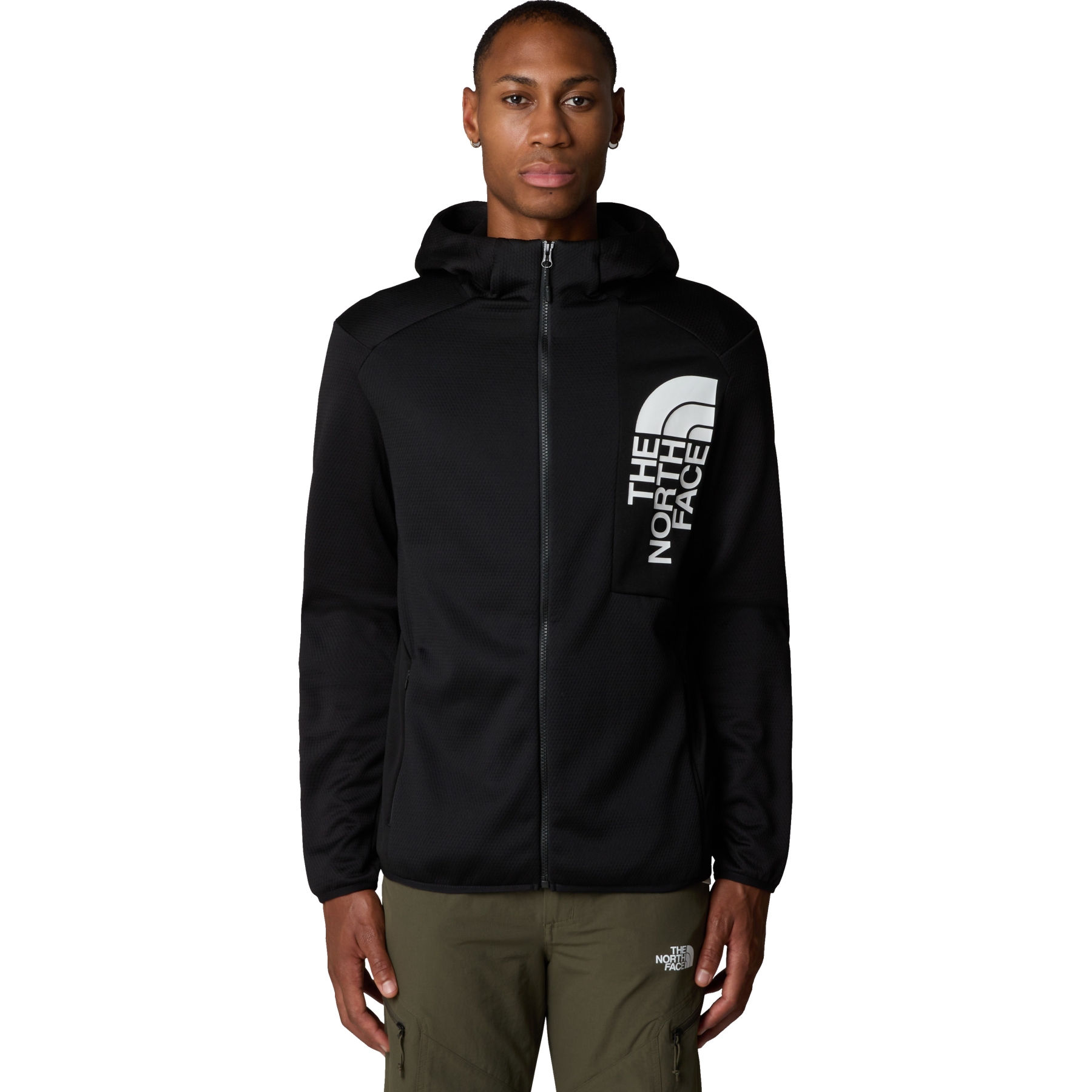 The North Face Merak Fleecejacke mit Kapuze Herren TNF Black TNF White NPF