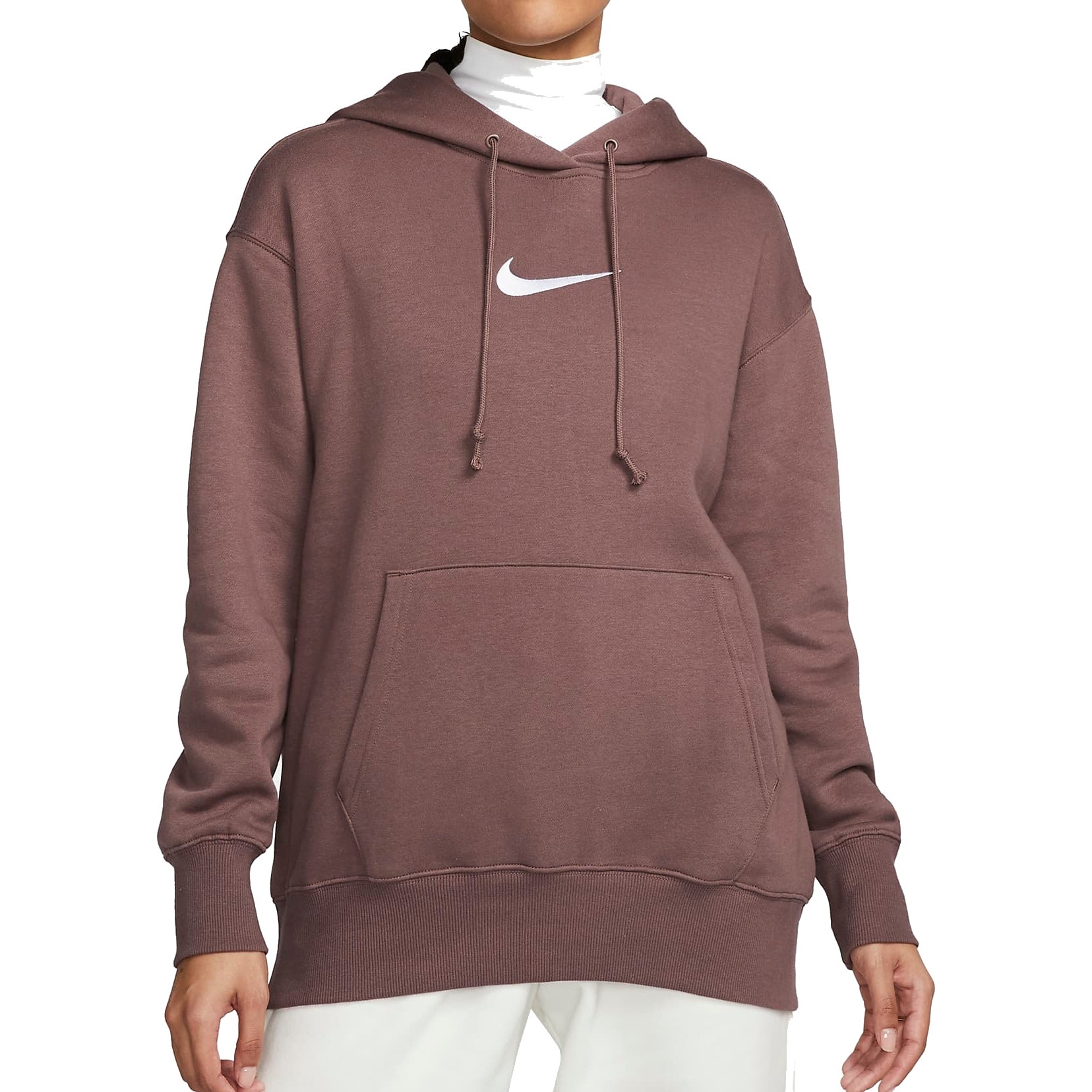 Produktbild von Nike Sportswear Extragroßer Fleece-Hoodie für Damen - plum eclipse/white FD0892-291