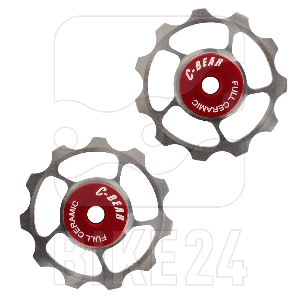 Image of C-Bear Ceramic Bearings Titanium Full Ceramic Pulley Wheels for Shimano/SRAM 10/11-speed