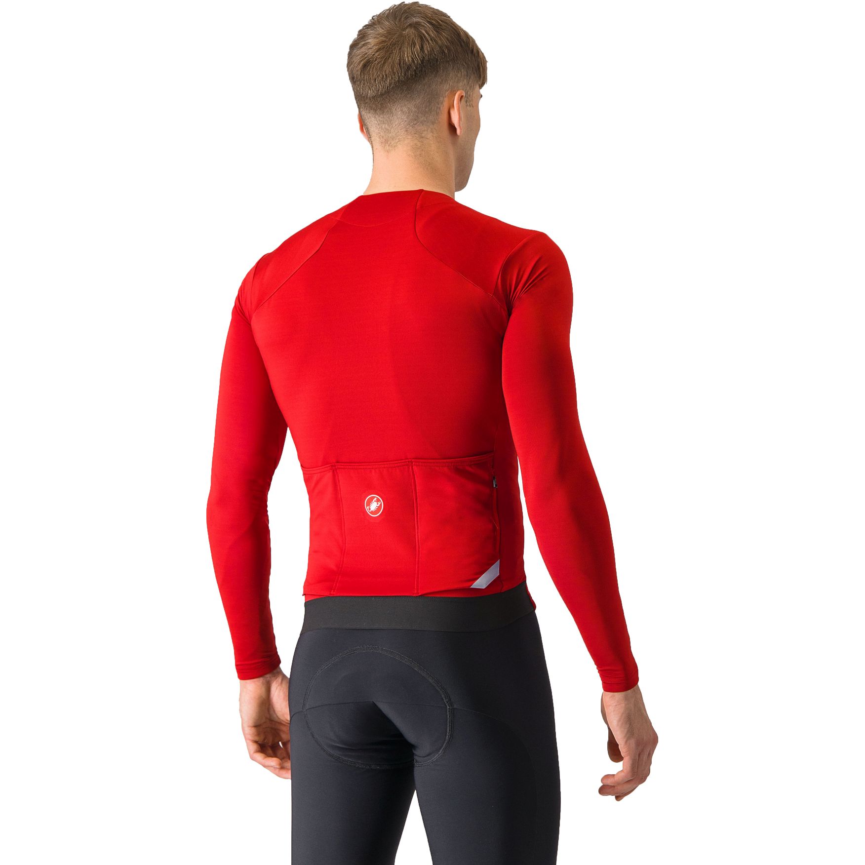 Maillot De Cyclisme CASTELLI ESPRESSO 2024 Homme - Rouge Vif, Manches Courtes, Fermeture Complète