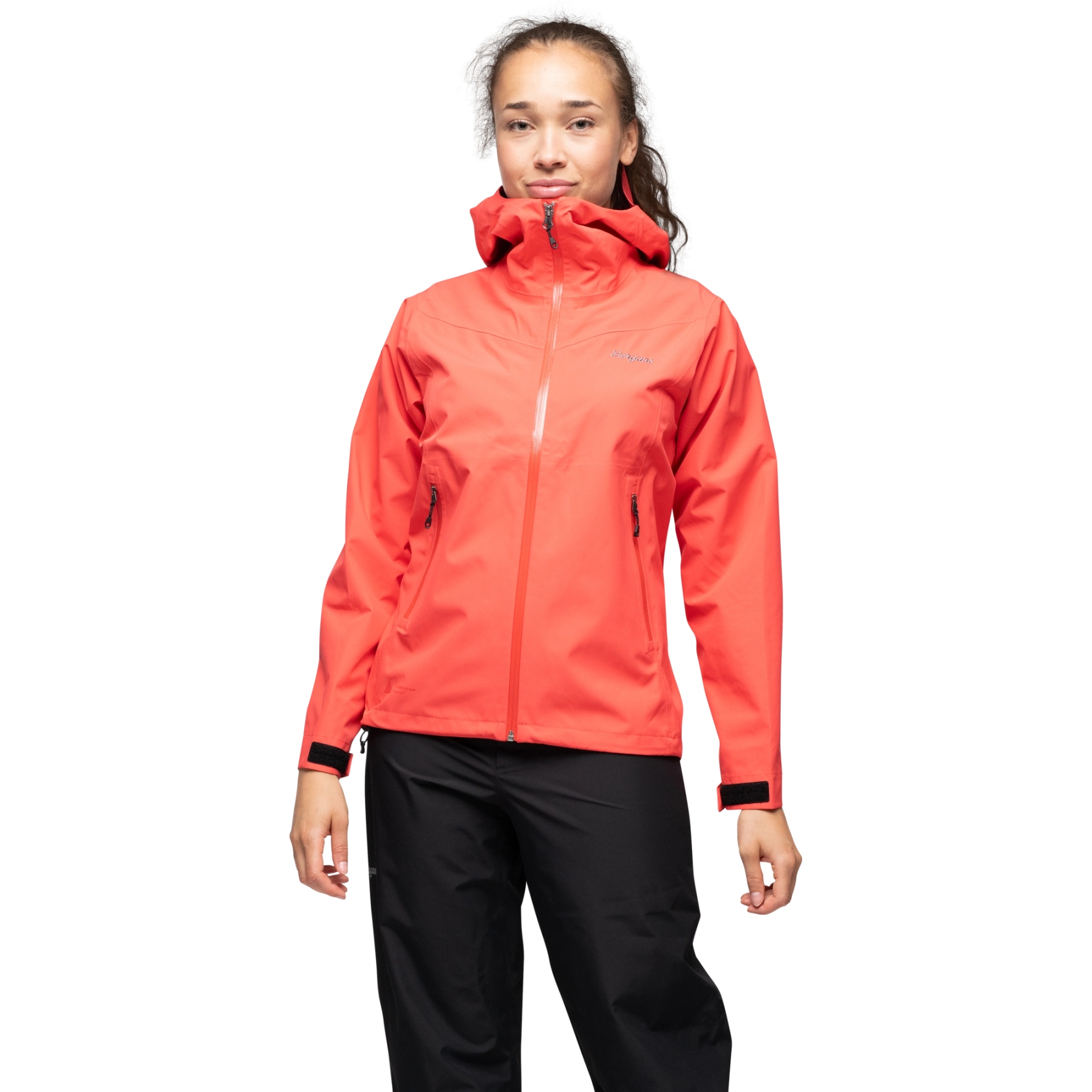 Produktbild von Bergans Essentials Rainshell 2.5L Jacke Damen - peachy red