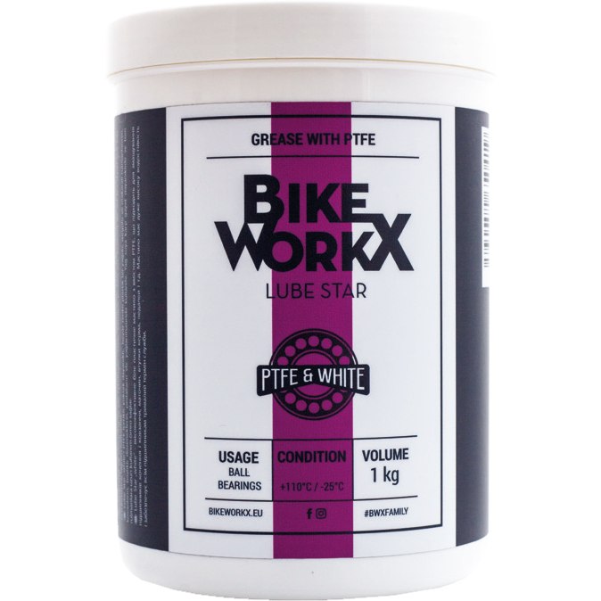 Produktbild von BikeWorkx Lube Star White - Fett - Dose - 1000g