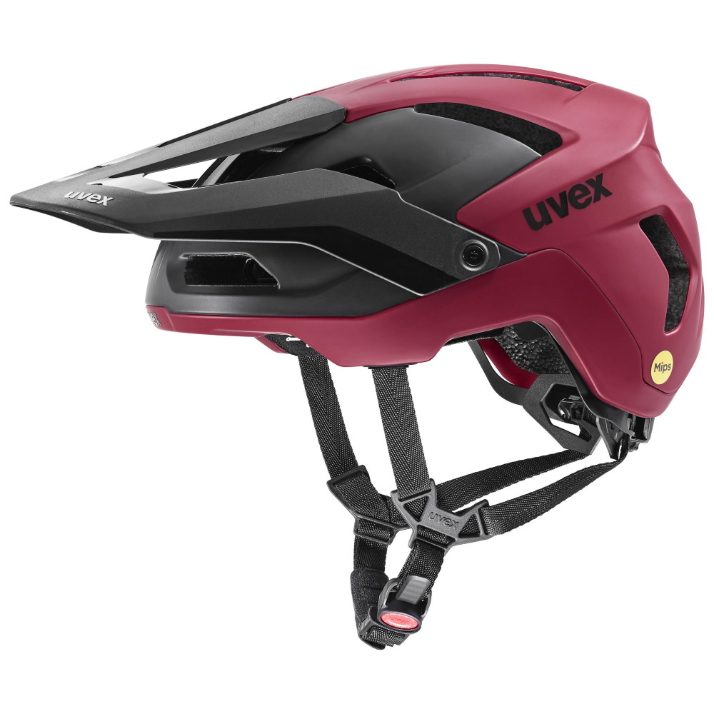 Produktbild von Uvex renegade MIPS Helm - rubinrot-schwarz matt