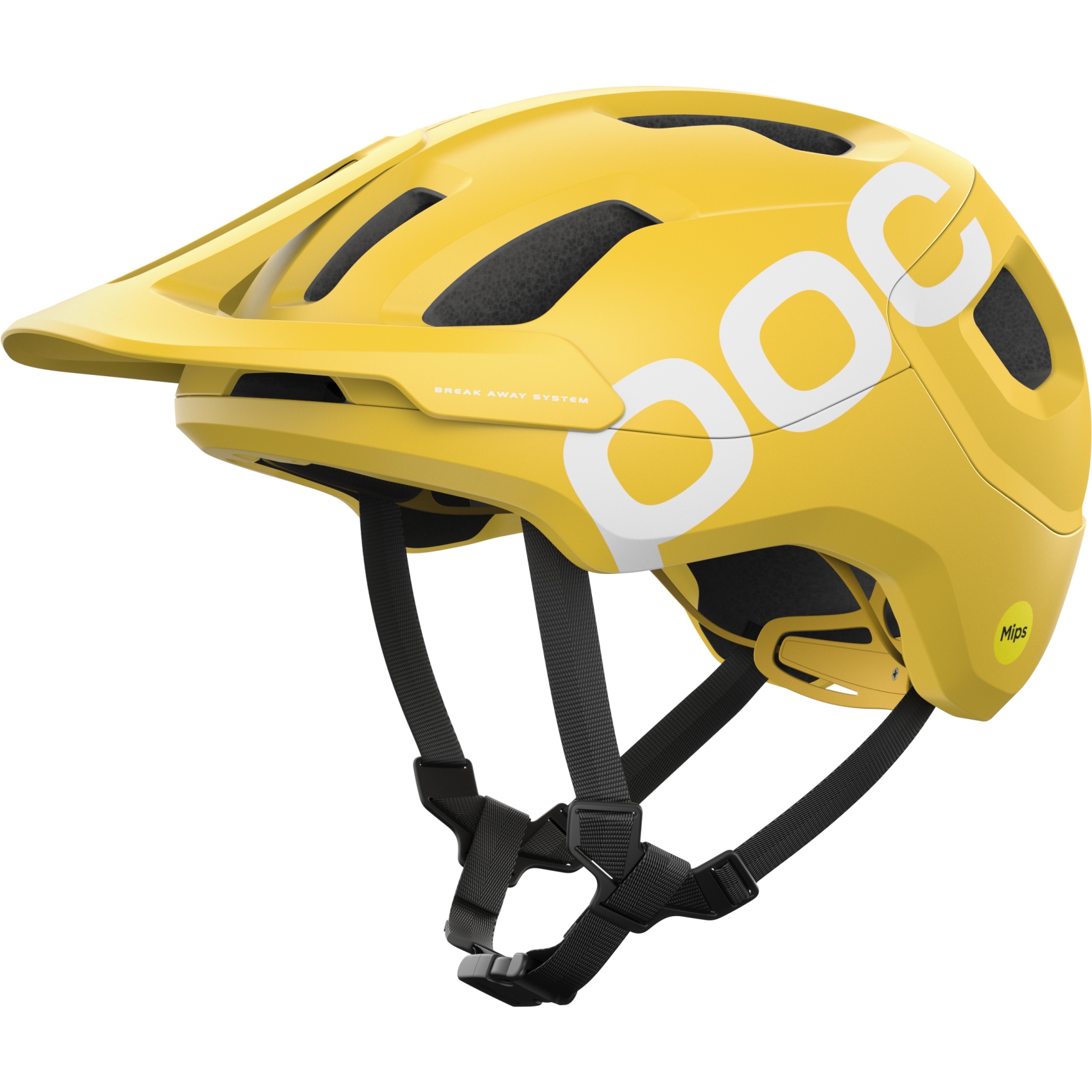Picture of POC Axion Race MIPS Helmet - 1331 Aventurine Yellow Matt