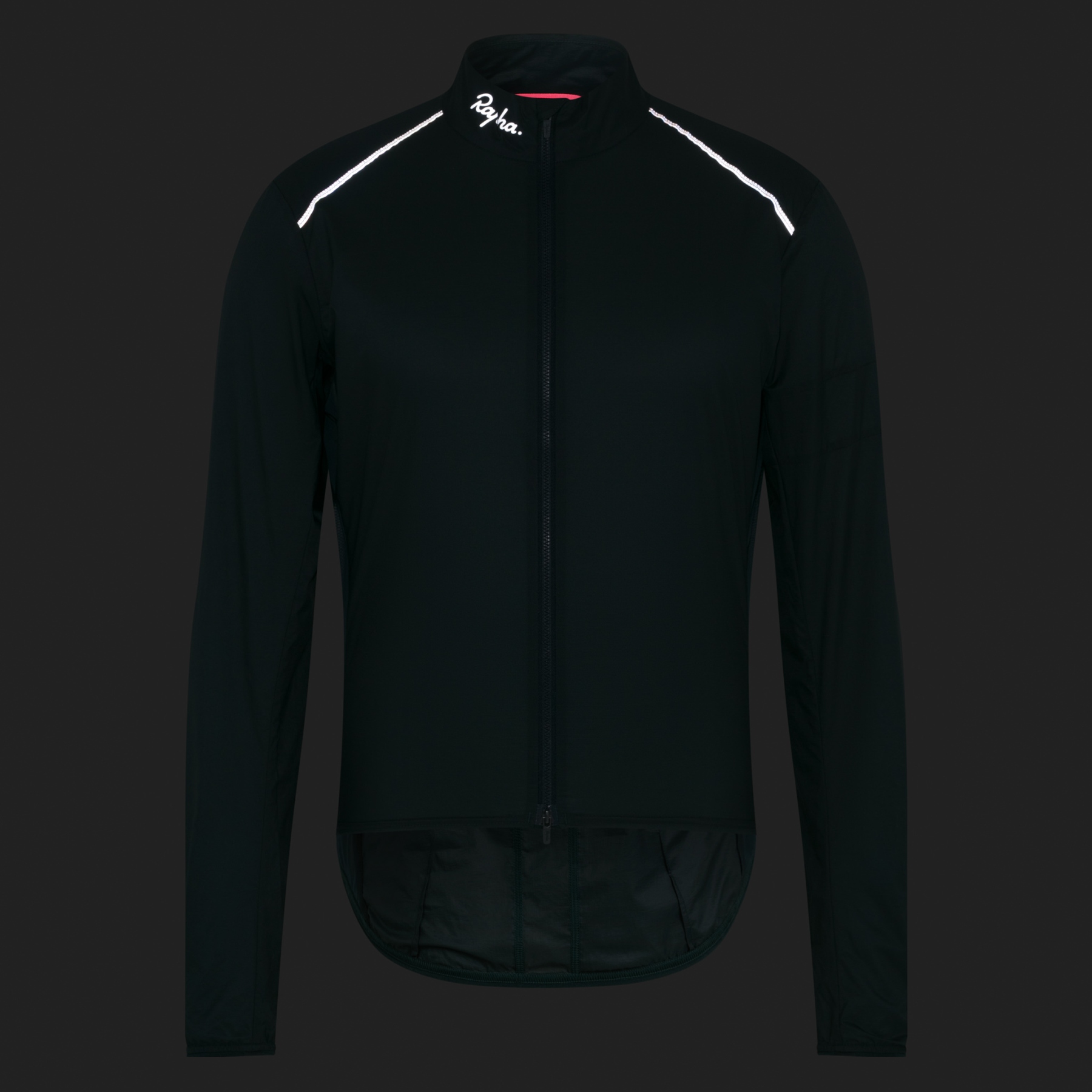 Rapha Brevet E. Wind Jacket Men - forest green/black reflective
