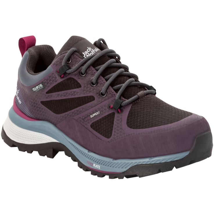 Picture of Jack Wolfskin Force Striker Texapore Low Hiking Shoes Women - purple / grey