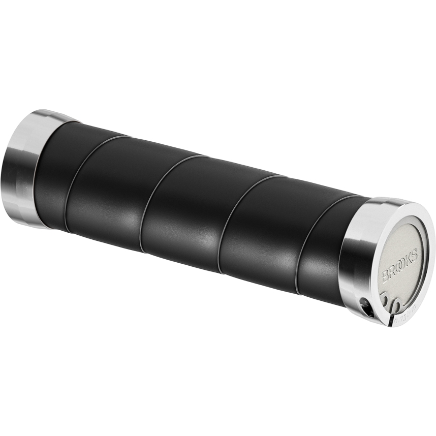 Brooks Slender Leather Grips 130/130 mm - black | BIKE24