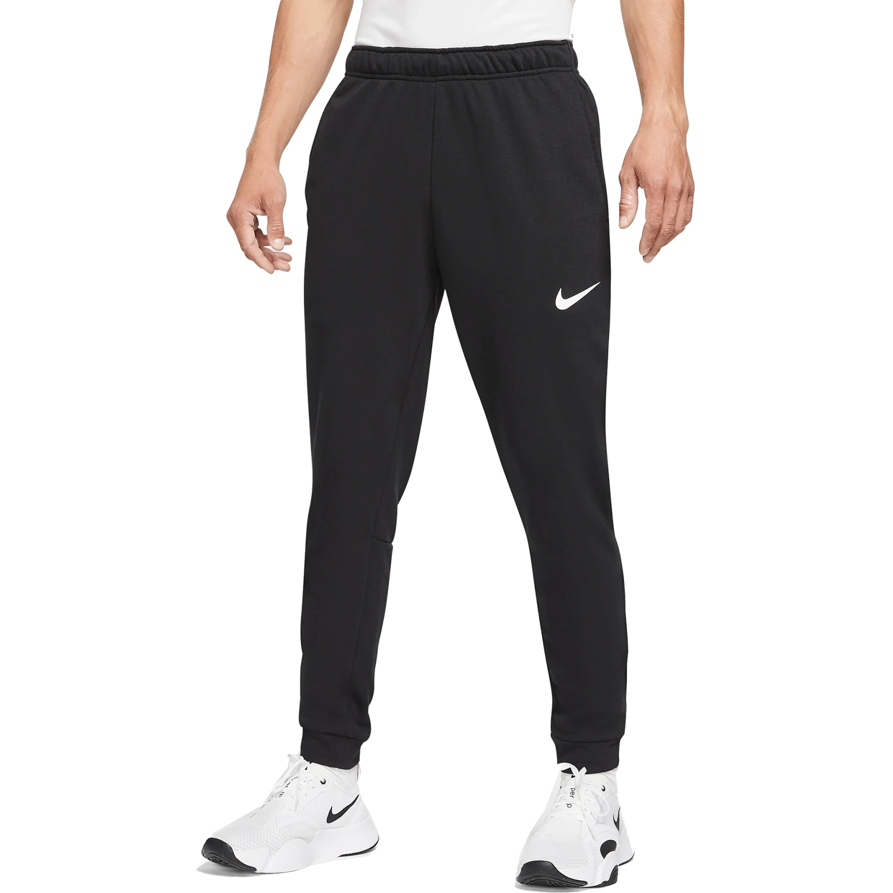 Nike Dry Tapered Training Pants Men - black/white CZ6379-010 | BIKE24