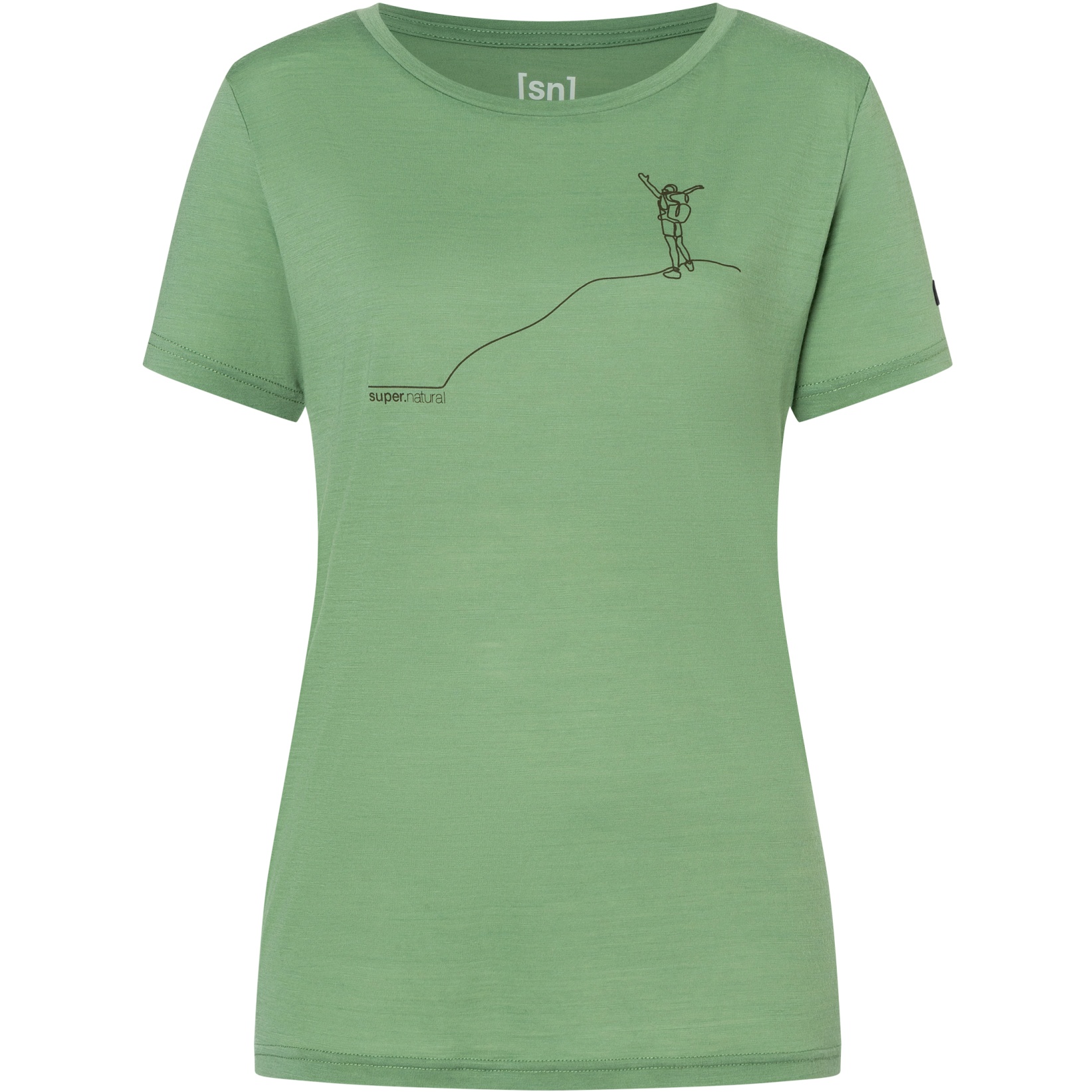 Produktbild von SUPER.NATURAL Gipfelglück Damen T-Shirt - Loden Frost/Stone Grey