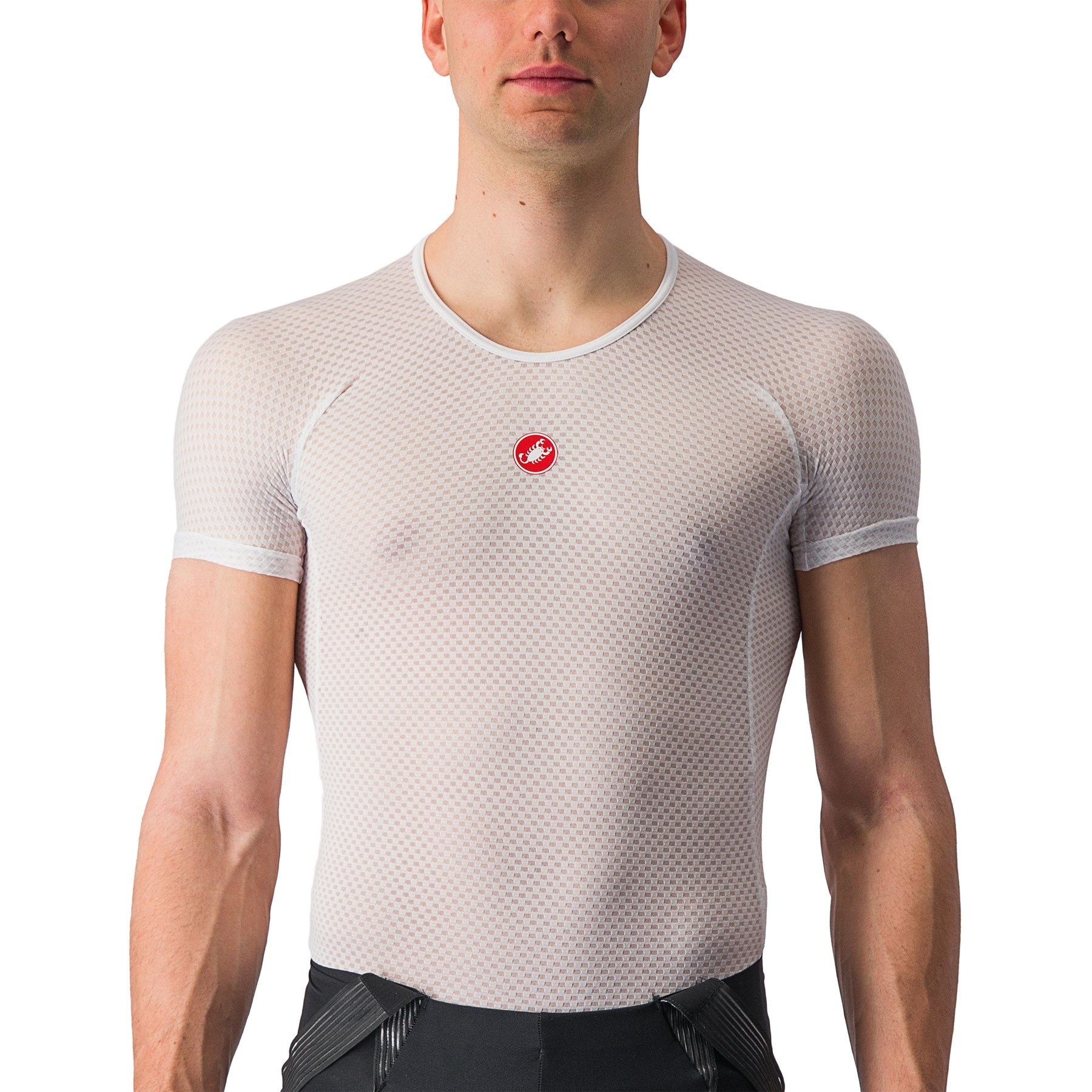 Image of Castelli Pro Issue SS Short Sleeve Undershirt - white 001