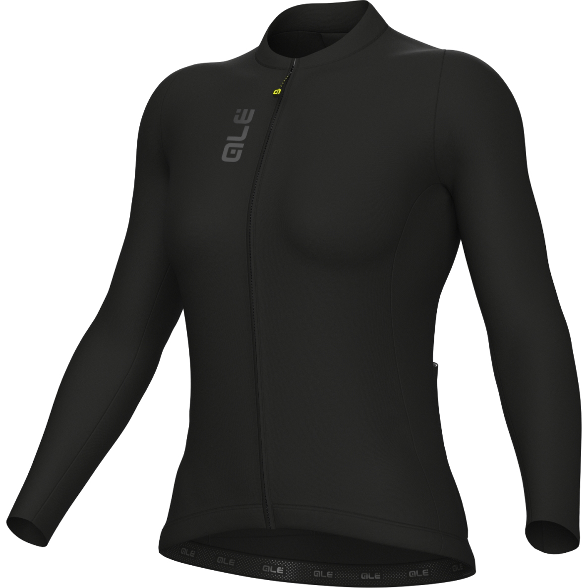 Image of Alé PRAGMA Color Block Long Sleeve Jersey Women - black