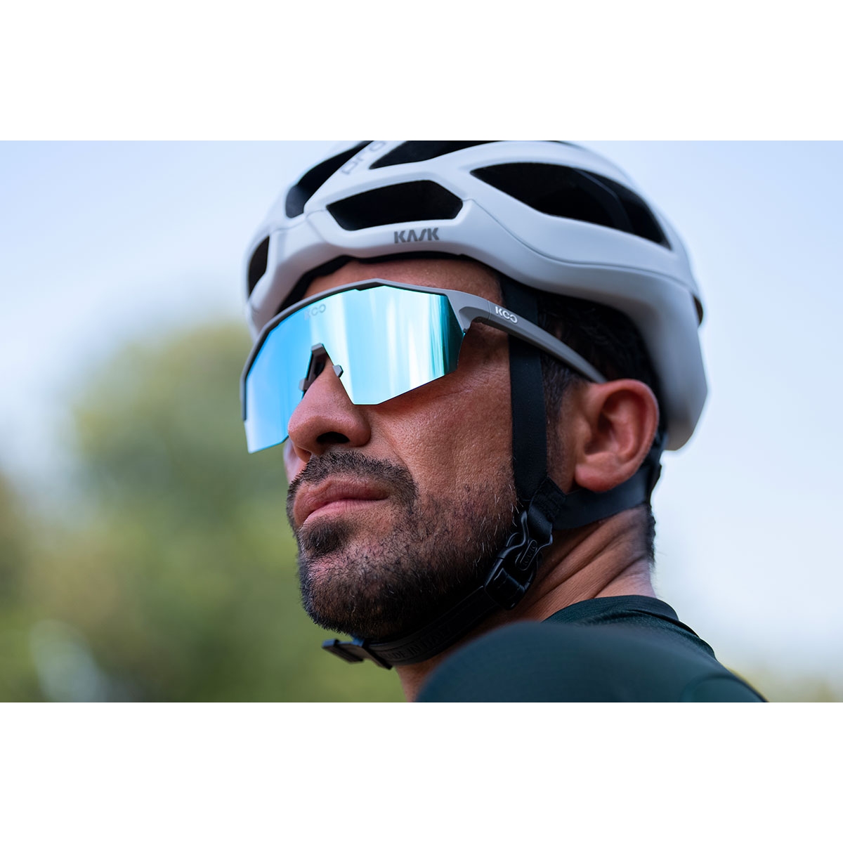 KOO Alibi Sunglasses - Regular | Grey Matt | Turquoise