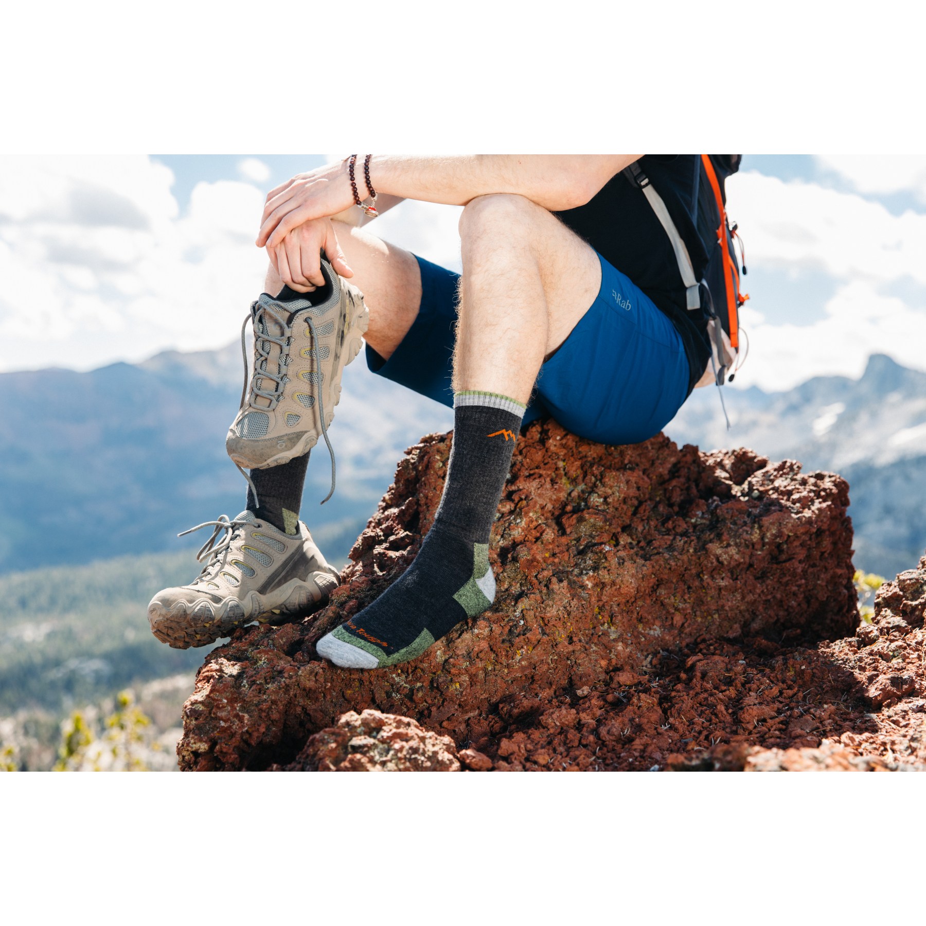 Darn Tough Calcetines Senderismo Hombre - Hiker Boot Midweight - Eclipse