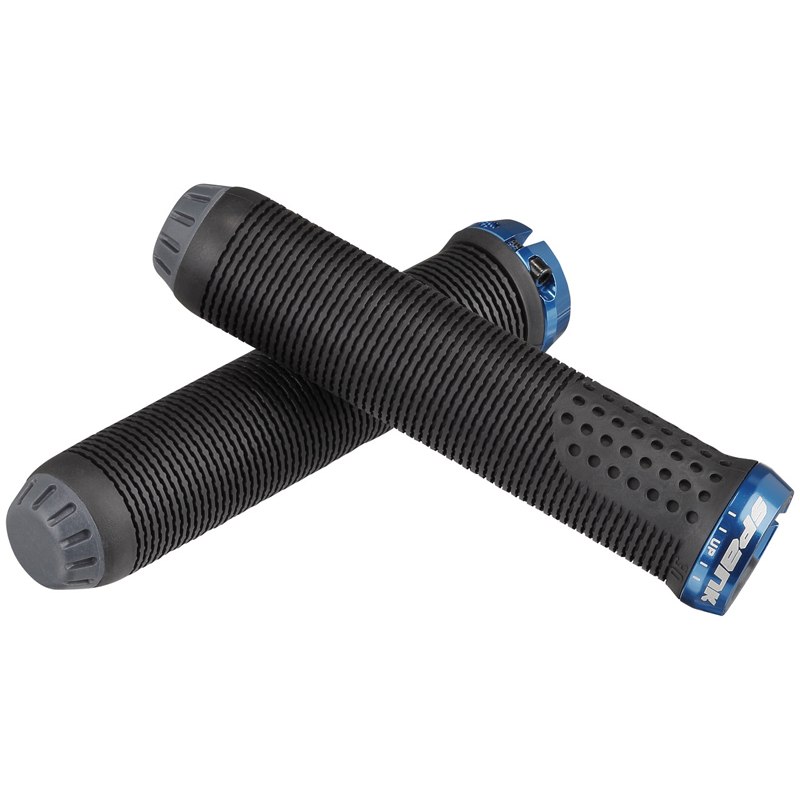 Picture of Spank Spike Grip 33 Lock On Grips - black/blue
