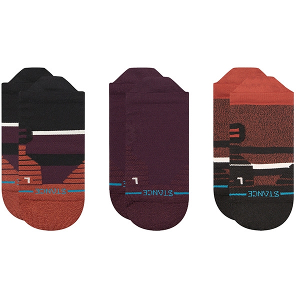 Носки Stance Cavern Mid Tab Унисекс, 3 упаковки - винные