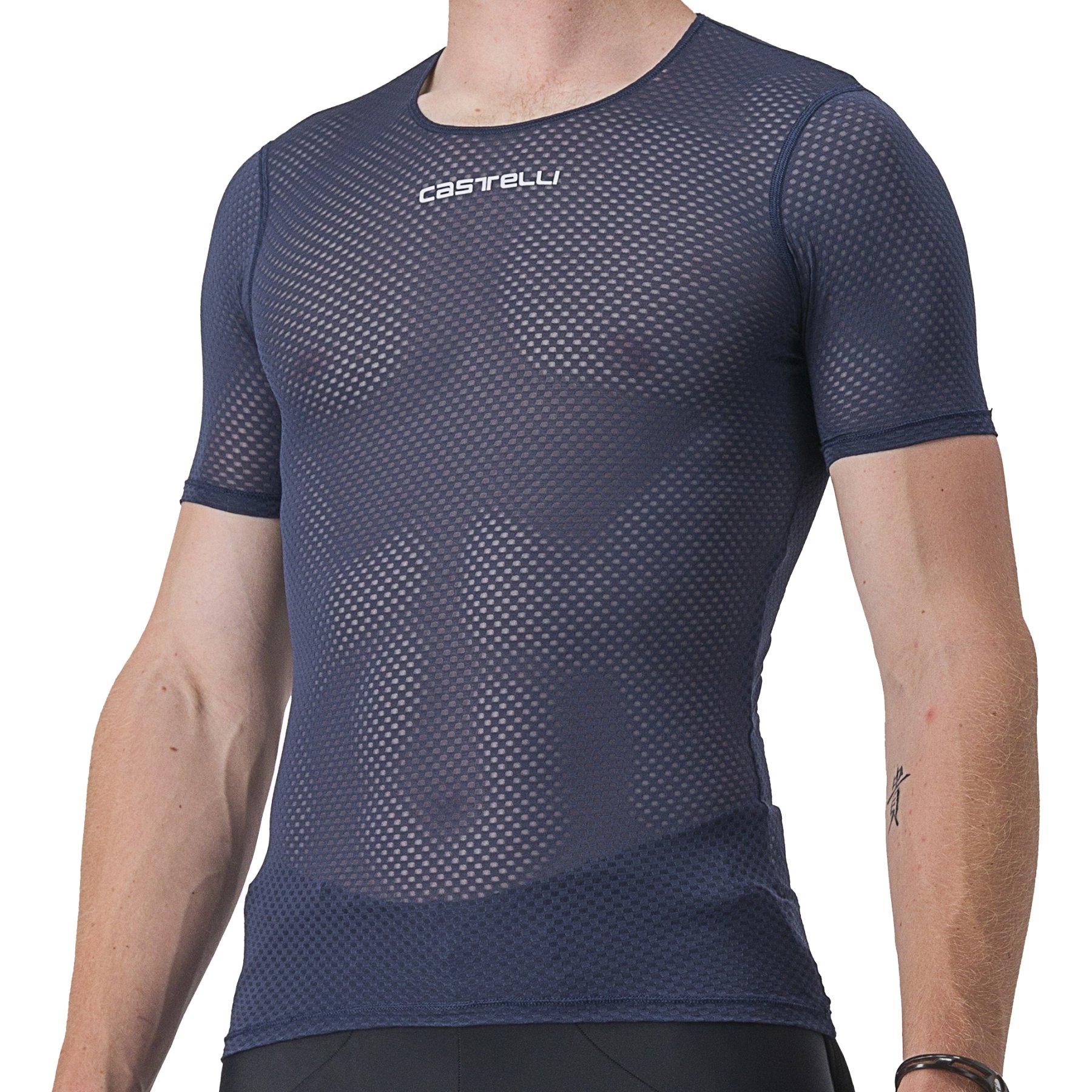 Picture of Castelli Pro Mesh 2.0 Short Sleeve Undershirt Men - belgian blue 424