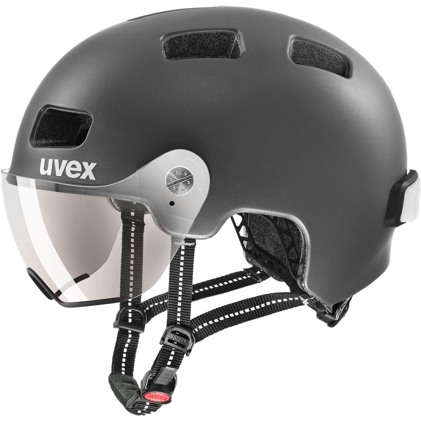 Produktbild von Uvex rush visor Helm - dark silver mat