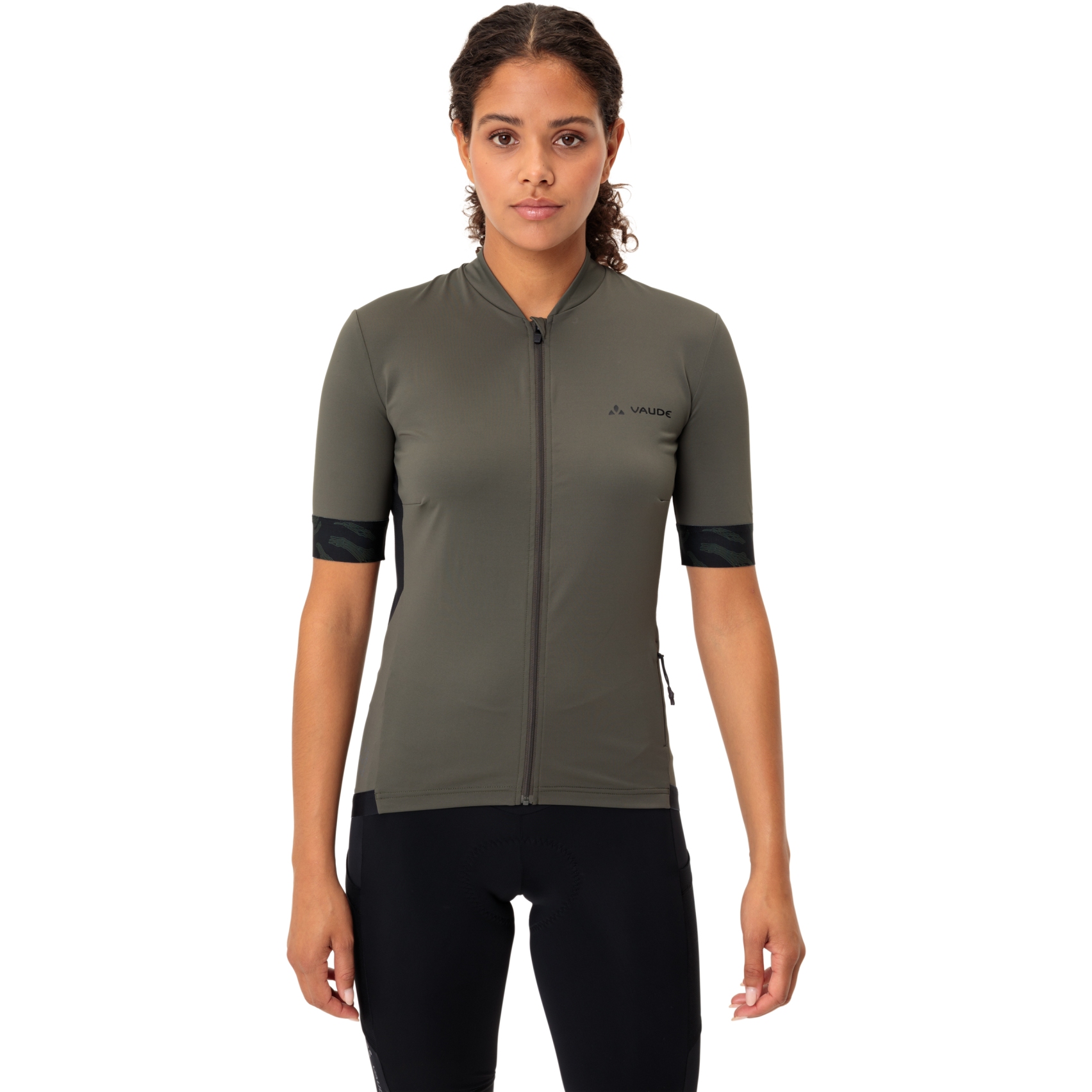 Produktbild von Vaude Kuro II Full Zip Kurzarmtrikot Damen - khaki