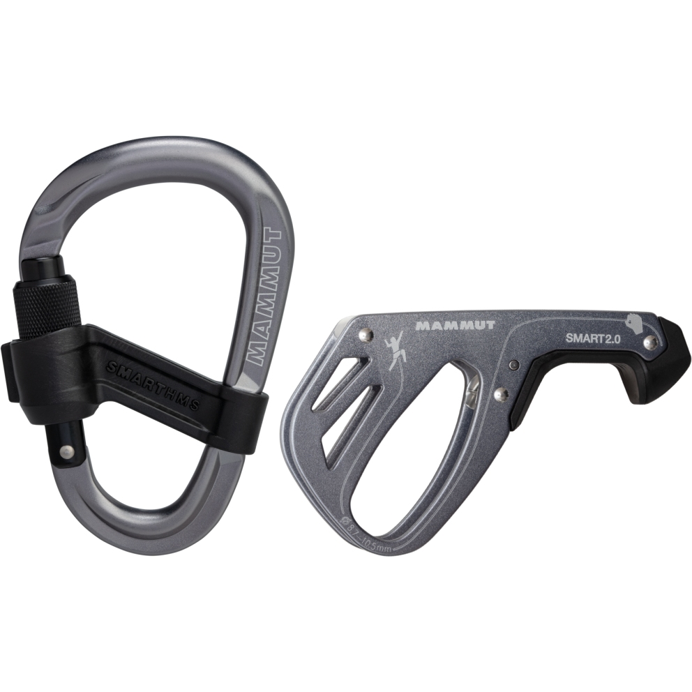 Picture of Mammut Smart 2.0 Belay Package Device + Smart HMS Carabiner - grey