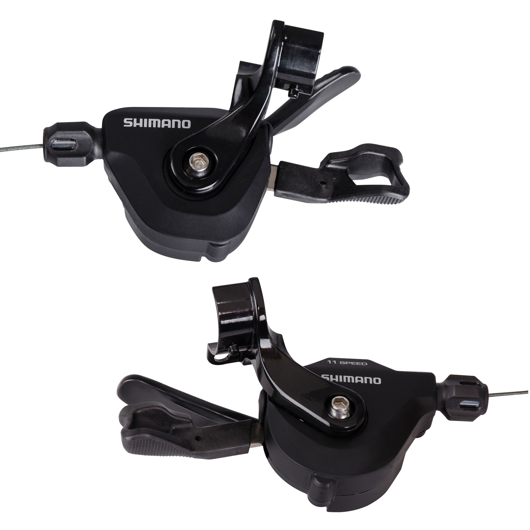 Produktbild von Shimano SL-RS700 Rapidfire Plus Flatbar Schalthebel - I-Spec II - 2x11-fach - Paar - schwarz