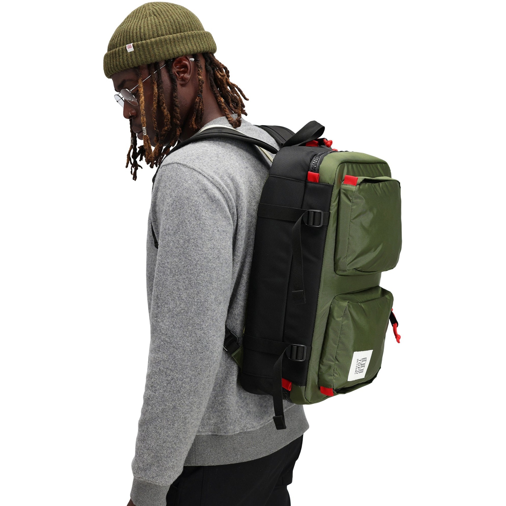 Topo Designs Global Briefcase Bag 14L Stone Blue/Forest BIKE24 - Main Image